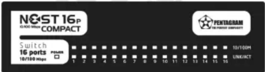 Pentagram NEsT 16P Compact P 6204-C - Predný panel - 1