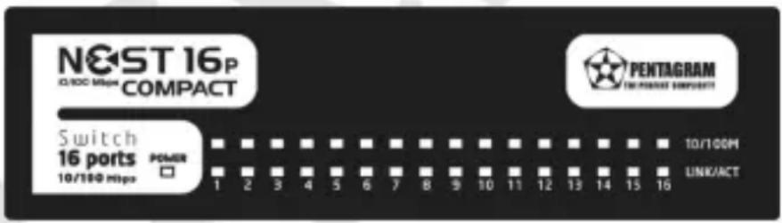 Pentagram NEsT 16P Compact P 6204-C - Frontpanel - 1