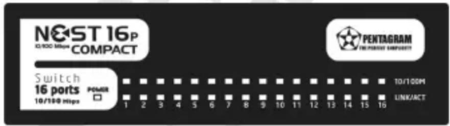 Pentagram NEsT 16P Compact P 6204-C - Front panel - 1