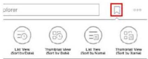 plorer List View (Sort by Data) Thumbnail View (Sort by Data) List View (Sort by Name) Thumbnail View (Sort by Name)