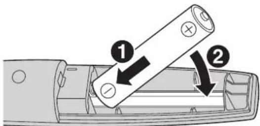 PANASONIC UB-T761 - Einsetzen (Austauschen) der Batterien - 2