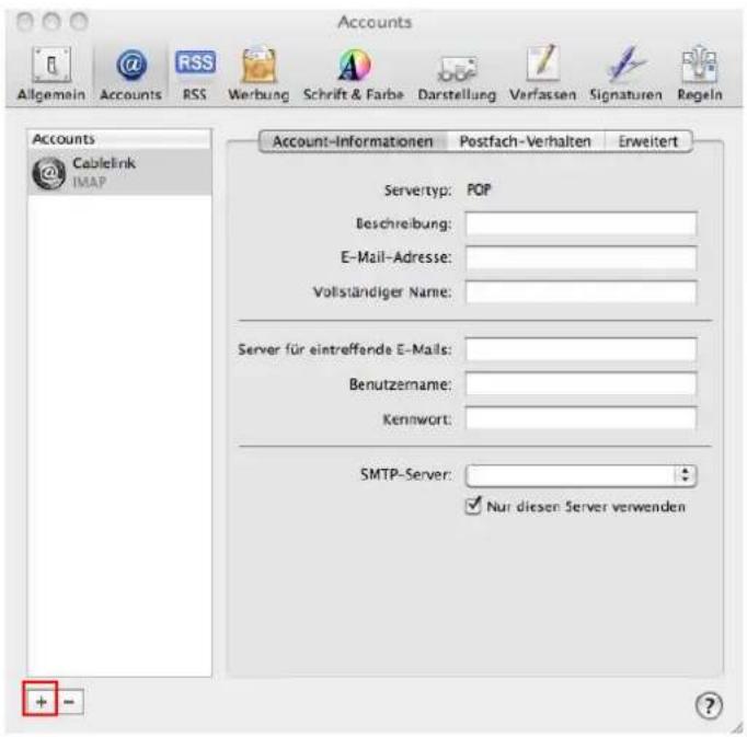 CISCO EPC 3940 - E-Mailkonfiguration für Apple Mail 4.x unter OS 10.6 – 10.11 - 3