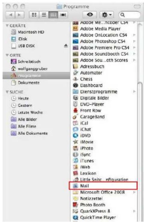 CISCO EPC 3940 - E-Mailkonfiguration für Apple Mail 4.x unter OS 10.6 – 10.11 - 1