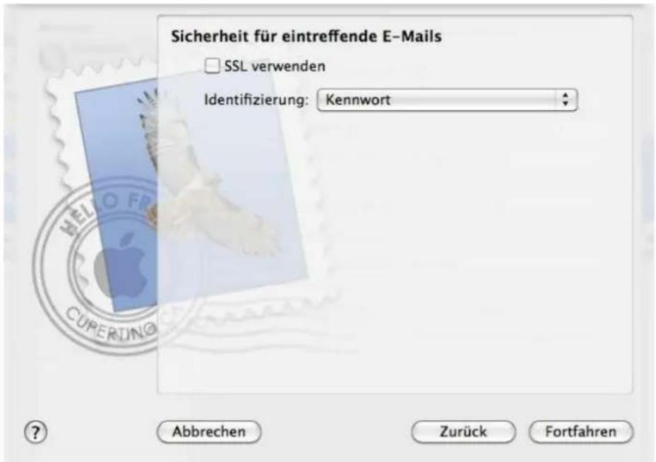CISCO EPC 3940 - E-Mailkonfiguration für Apple Mail 4.x unter OS 10.6 – 10.11 - 6