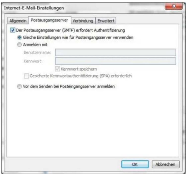 CISCO EPC 3940 - E-Mailkonfiguration für Outlook 2007 unter Windows 7-10 - 7