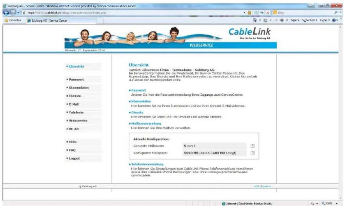 CISCO EPC 3940 - Aktivieren des E-Mail Spam- und Virenfilters im CableLink Service Center - 1