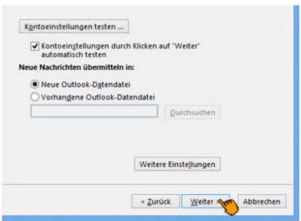 CISCO EPC 3940 - E-Mailkonfiguration für Outlook 2013 - 7