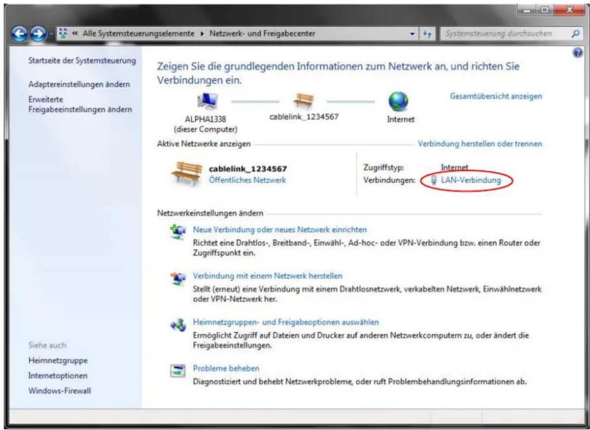 CISCO EPC 3940 - Netzwerkkonfiguration für Windows 7 - 3