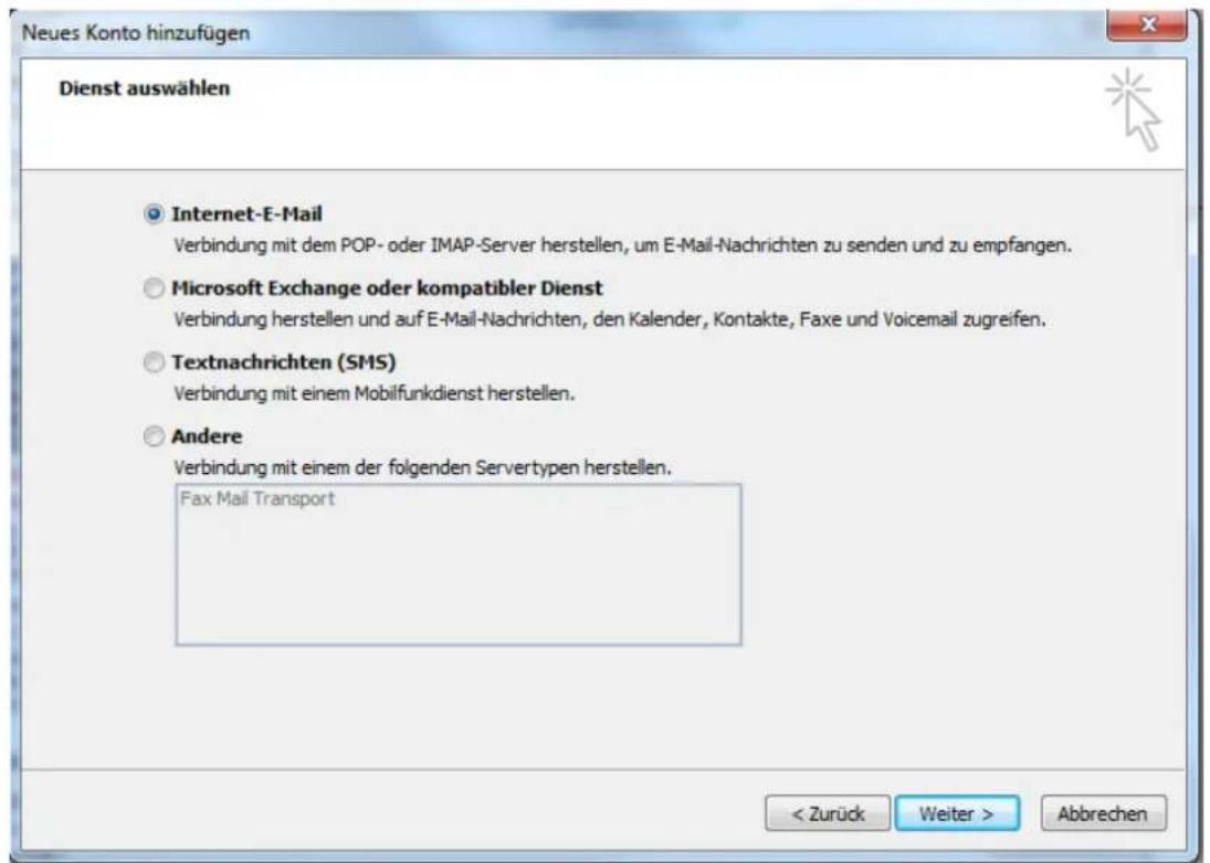CISCO EPC 3940 - E-Mailkonfiguration für Outlook 2010 unter Windows 7-10 - 5