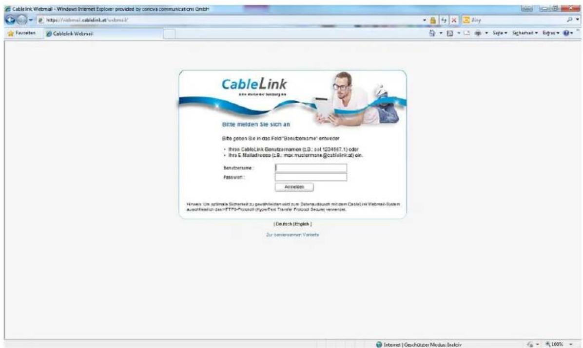 CISCO EPC 3940 - Funktionen des CableLink Webmail: - 1