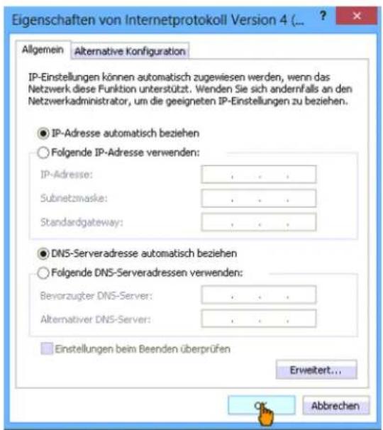 CISCO EPC 3940 - Netzwerkkonfiguration für Windows 8 und 8.1 - 9