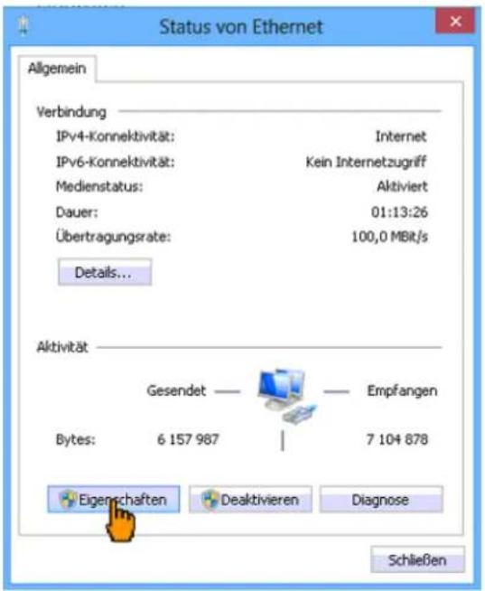CISCO EPC 3940 - Netzwerkkonfiguration für Windows 8 und 8.1 - 7