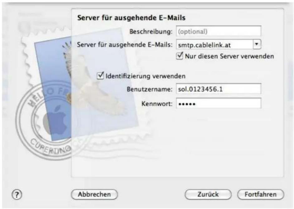 CISCO EPC 3940 - E-Mailkonfiguration für Apple Mail 4.x unter OS 10.6 – 10.11 - 7