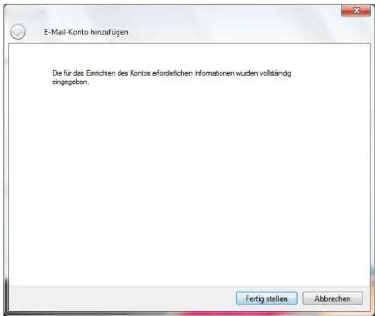 CISCO EPC 3940 - E-Mailkonfiguration für Windows Live Mail unter Win7 - 4