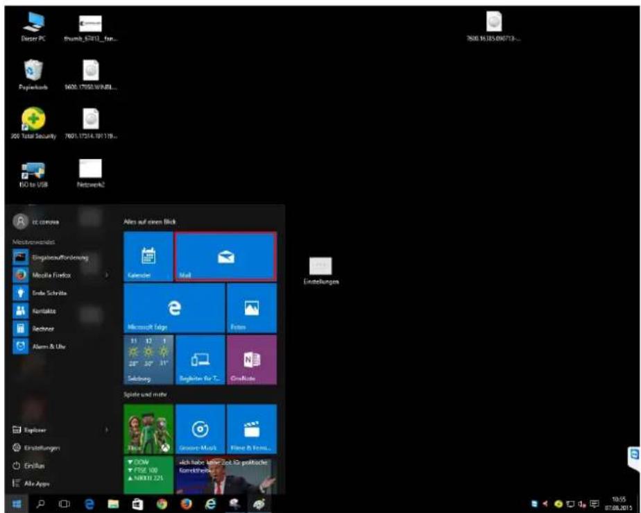 CISCO EPC 3940 - E-Mailkonfiguration für „Mail“ unter Windows 10 - 1