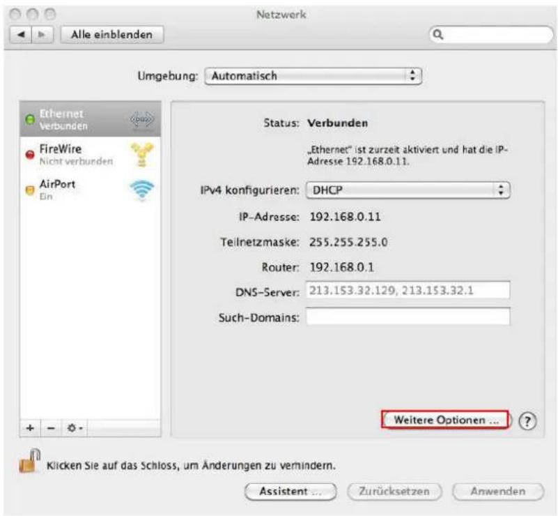 CISCO EPC 3940 - Netzwerkkonfiguration für MAC OS 10.6 - 10.11 - 2