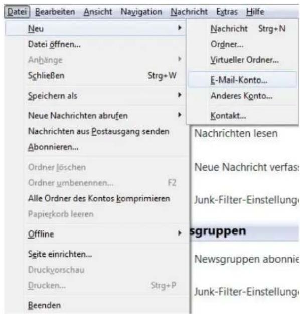 CISCO EPC 3940 - E-Mailkonfiguration für Mozilla Thunderbird unter Windows 7-10 - 1