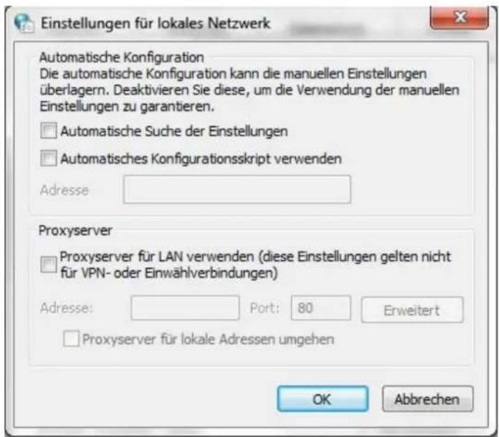 CISCO EPC 3940 - Browserkonfiguration für Internet Explorer unter Windows 7 - 4