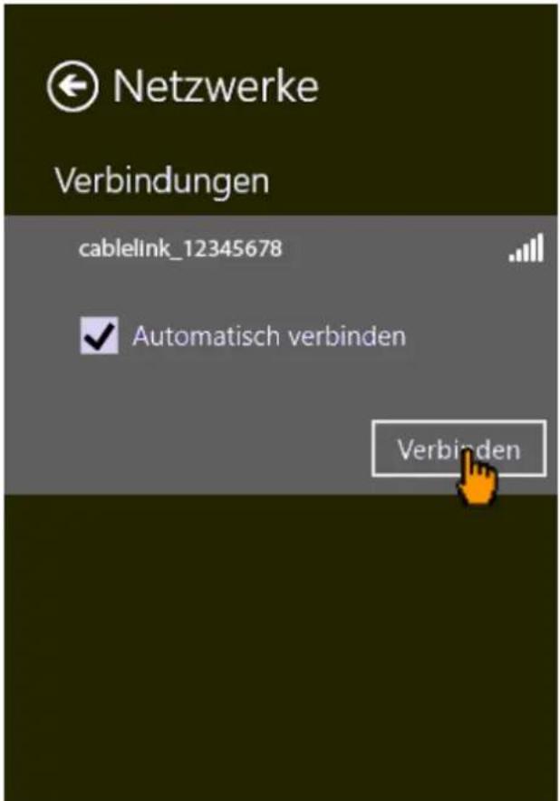 CISCO EPC 3940 - WLAN-Konfiguration für Windows 8 und 8.1 - 4