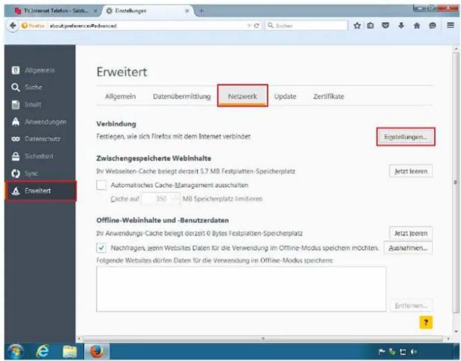 CISCO EPC 3940 - Browserkonfiguration für Mozilla Firefox - 3