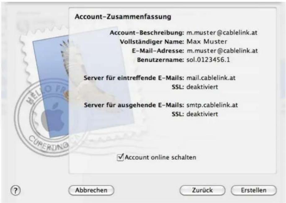 CISCO EPC 3940 - E-Mailkonfiguration für Apple Mail 4.x unter OS 10.6 – 10.11 - 9