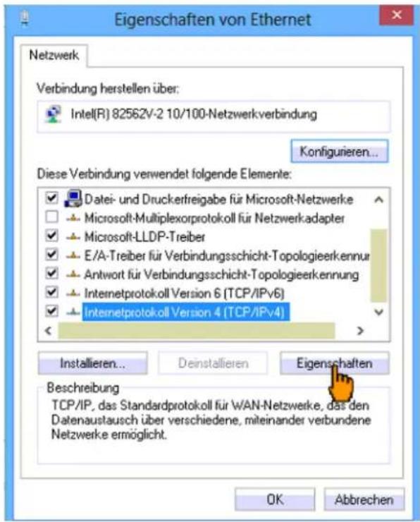CISCO EPC 3940 - Netzwerkkonfiguration für Windows 8 und 8.1 - 8