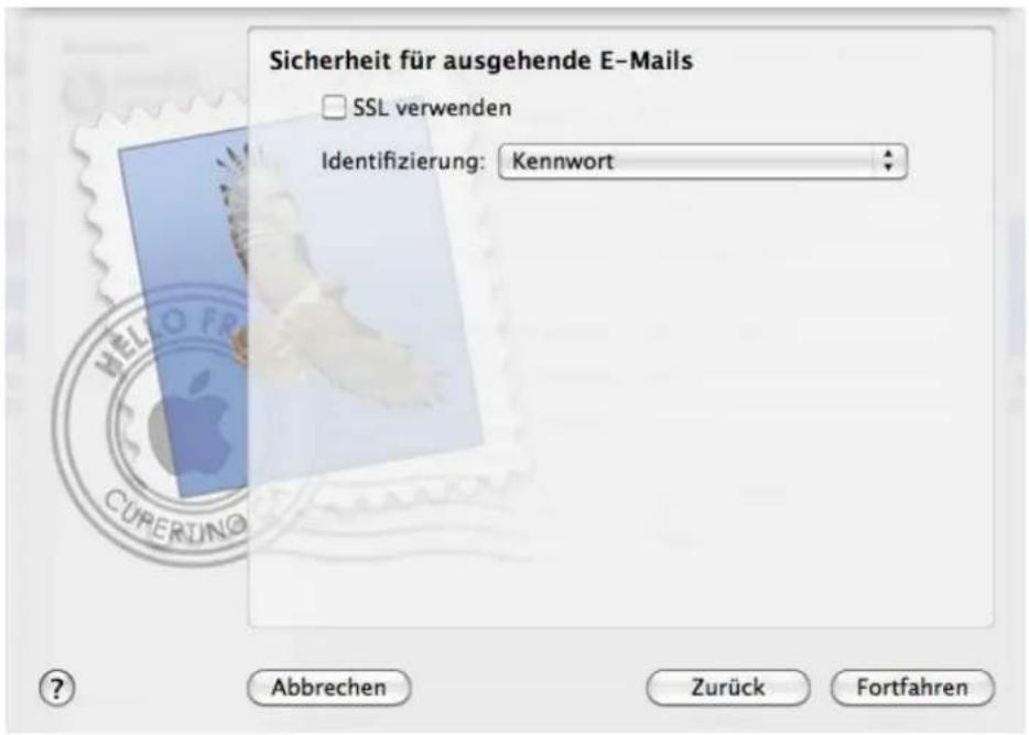 CISCO EPC 3940 - E-Mailkonfiguration für Apple Mail 4.x unter OS 10.6 – 10.11 - 8