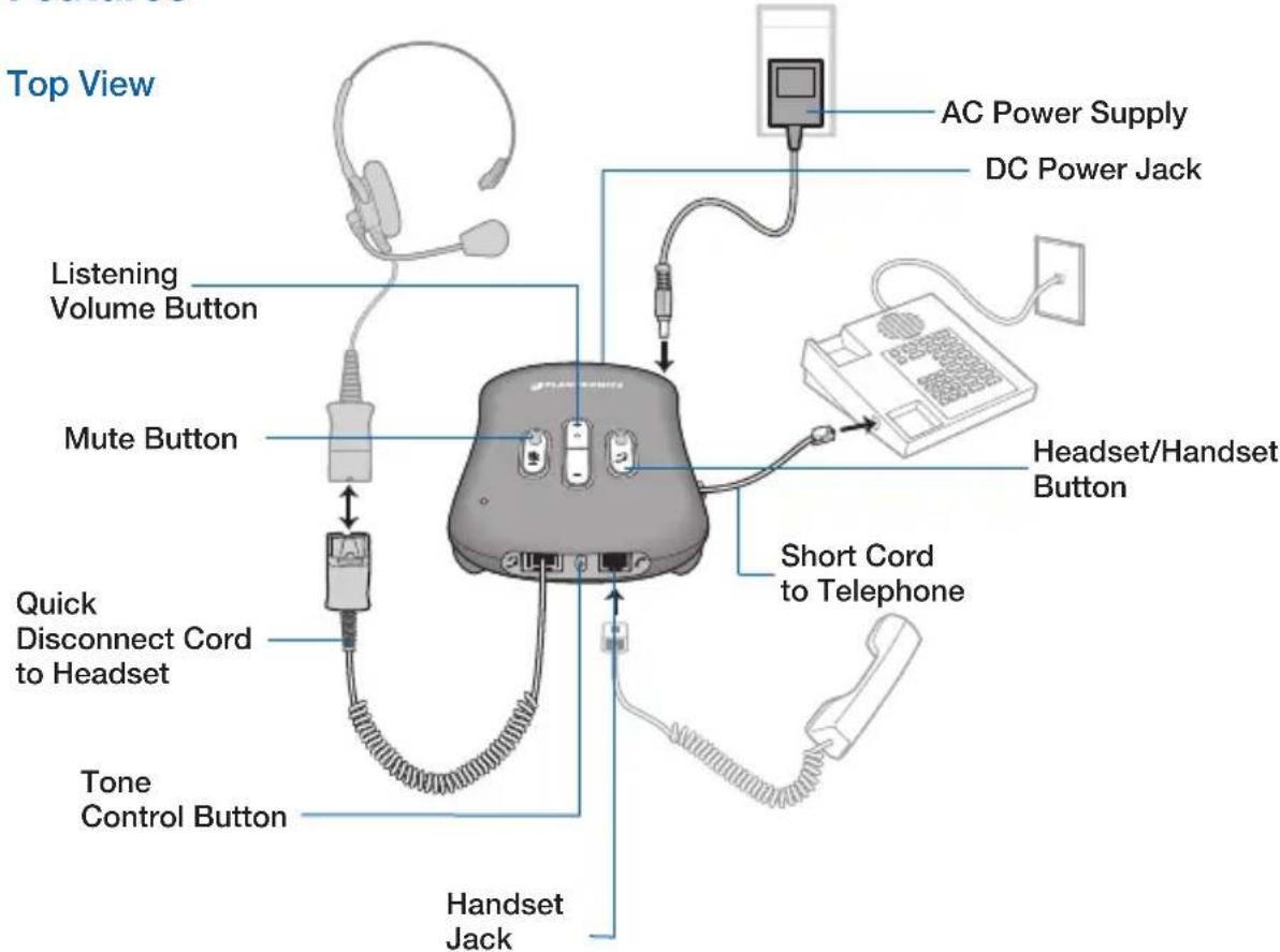 PLANTRONICS VistaPlus AP15 - 9