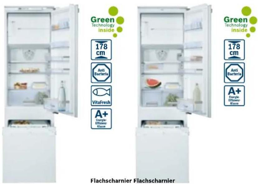 Green Technology inside 178 cm Anti Bacteria VitaFresh A+ Energie- Efficiency Klasse Green Technology inside 178 cm Anti Bacteria A+ Energie- Efficiency- Klasse Flachscharnier Flachscharnier