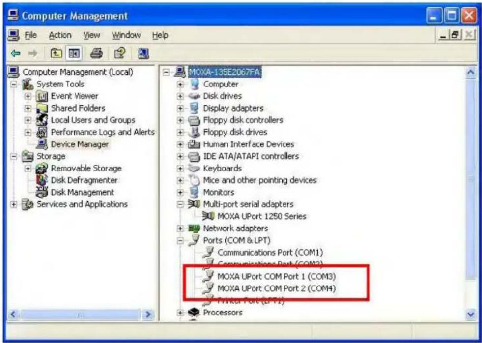 Moxa UPort 1410 - Installing the Driver for the Ports - 6