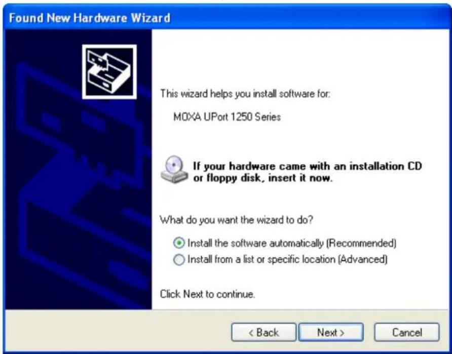 Moxa UPort 1410 - Case 2: The UPort Driver is NOT Certified - 3