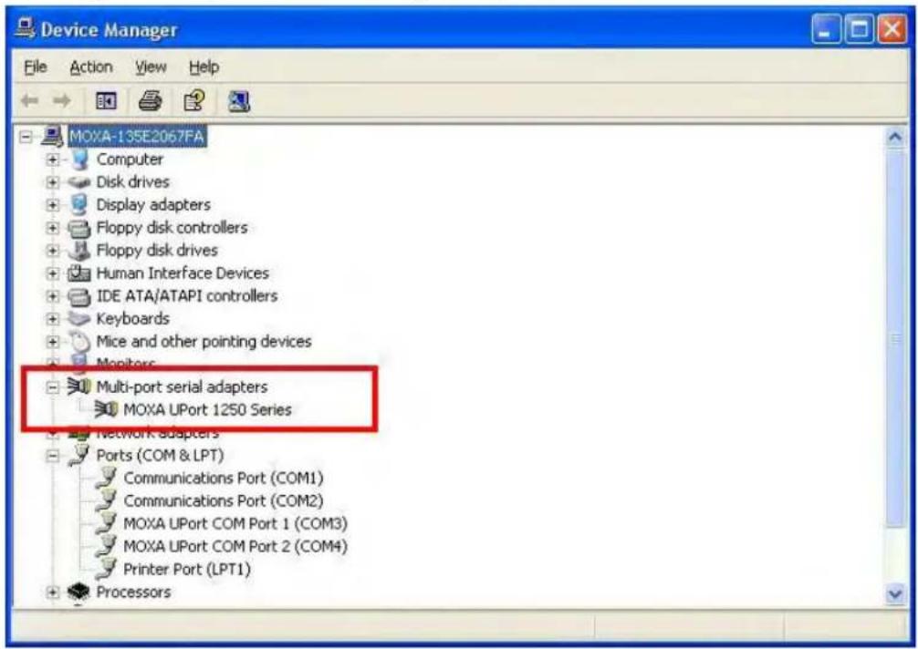 Moxa UPort 1410 - Configuring the Ports - 2