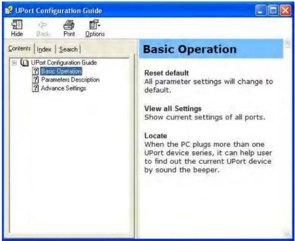 Moxa UPort 1410 - Help - 1