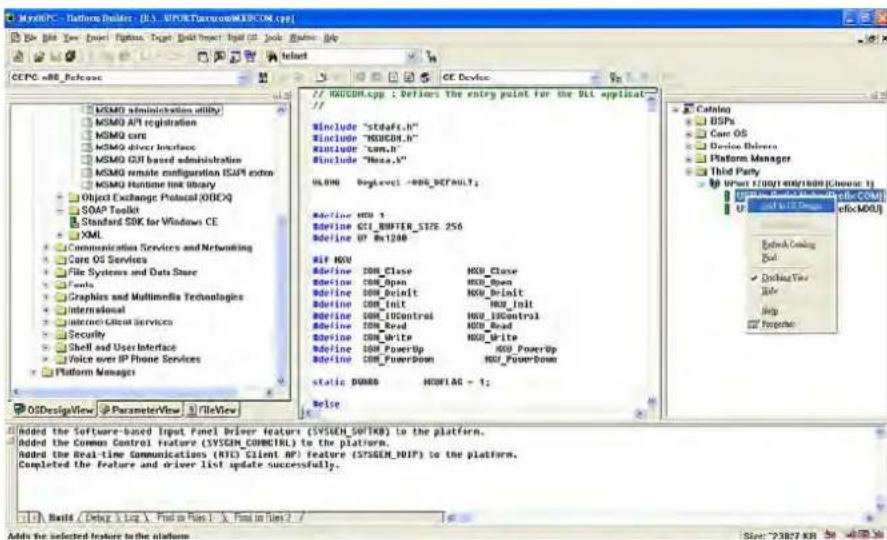 Moxa UPort 1410 - Installation with an installation package for Win CE 5.0 - 2