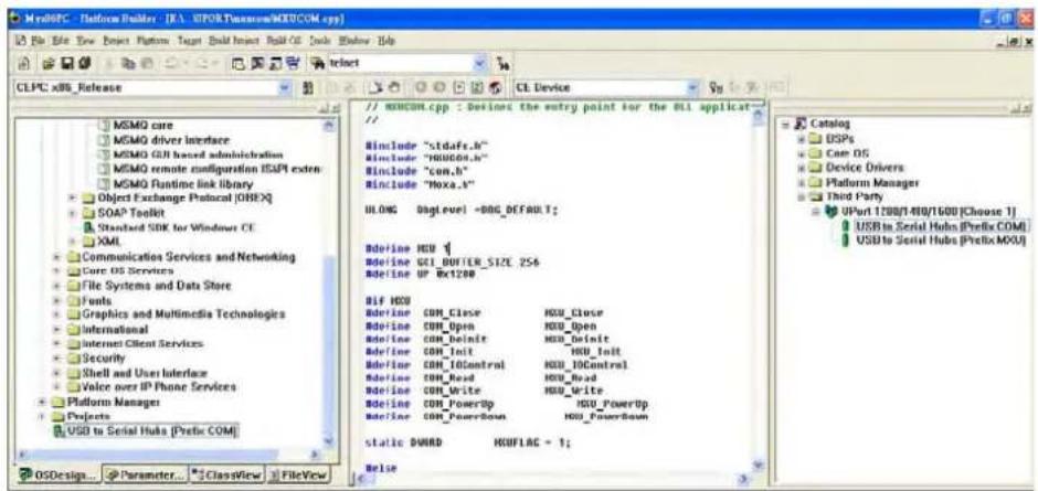 Moxa UPort 1410 - Installation with an installation package for Win CE 5.0 - 3