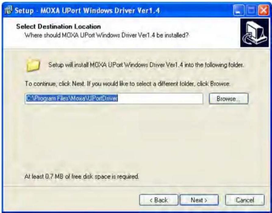 Moxa UPort 1410 - Installing the Windows Driver - 2