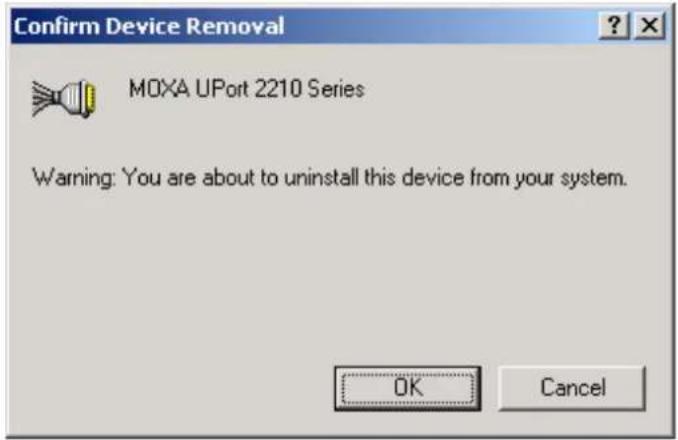 Moxa UPort 2210 - Uninstalling the UPort 2000 - 2
