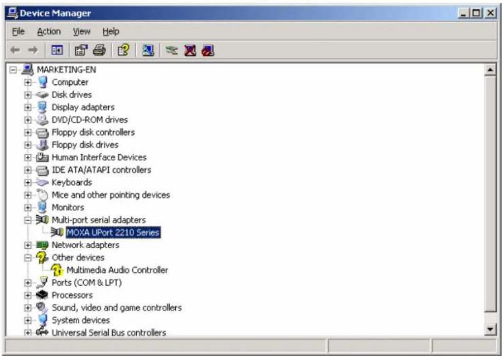 Moxa UPort 2210 - Configuring the Ports - 2