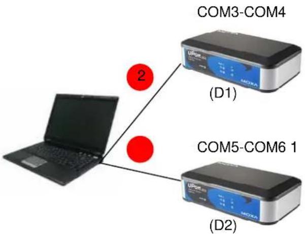 Moxa UPort 2210 - The Default Setting is Normal COM Mode - 3