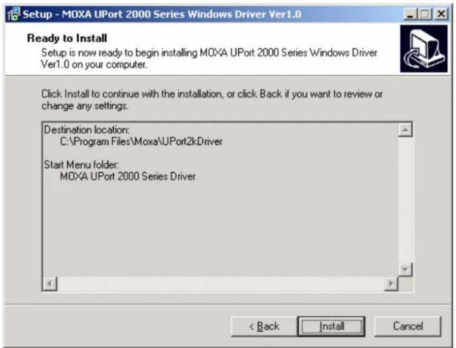 Moxa UPort 2210 - Installing the Windows Driver - 4