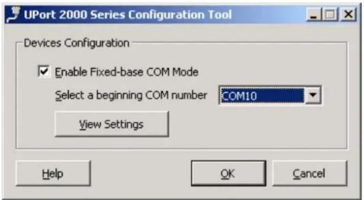 Moxa UPort 2210 - Fixed-base COM Mode - 1