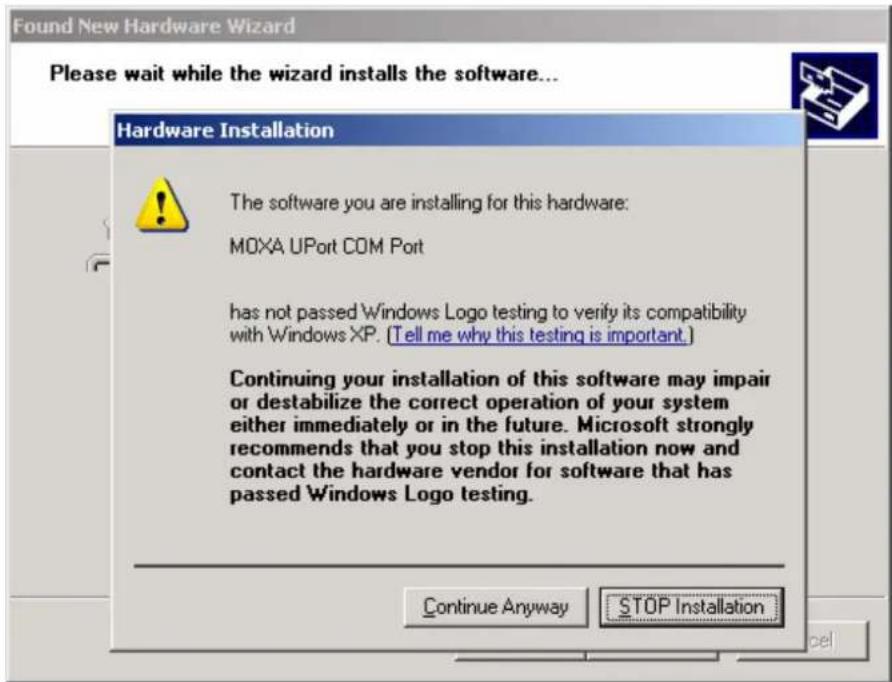 Moxa UPort 2210 - Installing the Driver for the Ports - 3