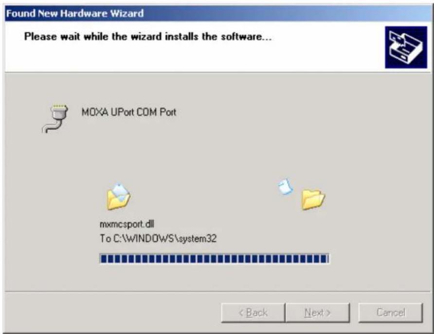 Moxa UPort 2210 - Installing the Driver for the Ports - 4