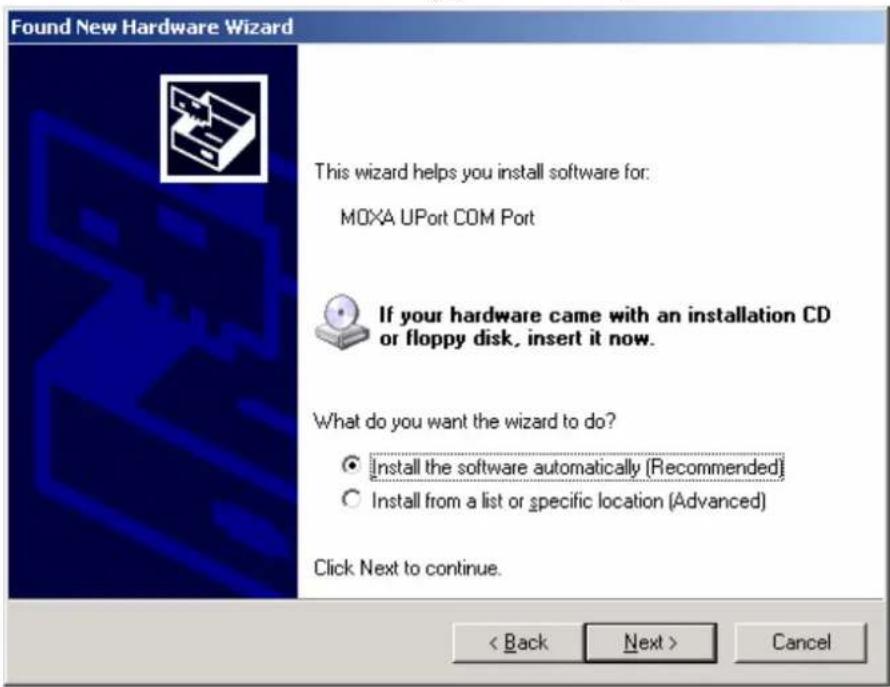 Moxa UPort 2210 - Installing the Driver for the Ports - 2