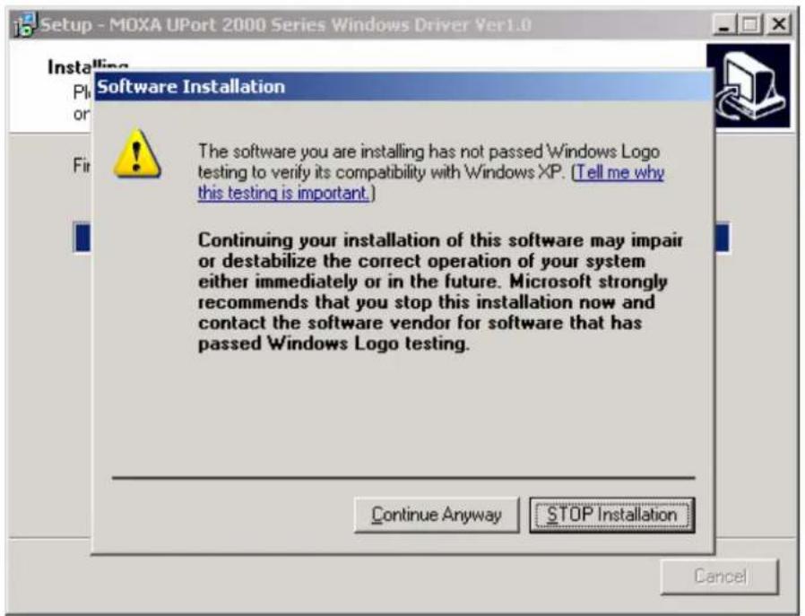 Moxa UPort 2210 - Installing the Windows Driver - 5