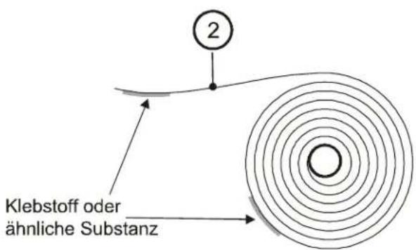 2 Klebstoff oder ähnliche Substanz