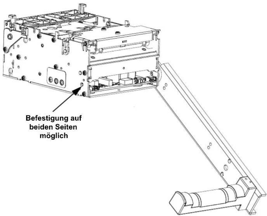 Befestigung auf beiden Seiten möglich