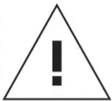 Warning symbol image with exclamation mark inside triangle