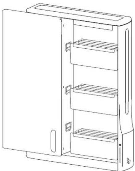 Ergotron DM12-1005-1 - Hang unit onto top bracket. - 8