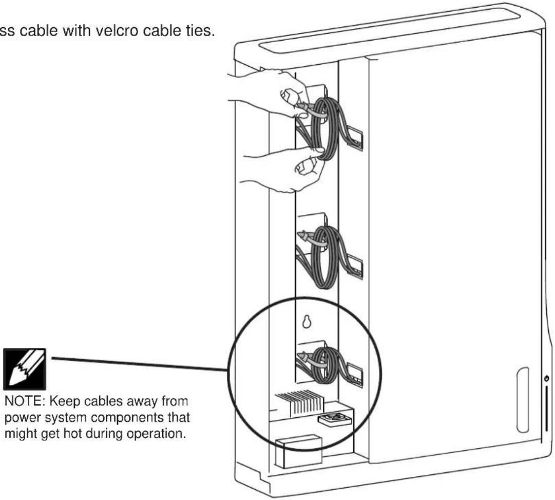 Ergotron DM12-1005-1 - Tie up excess cable with velcro cable ties. - 1
